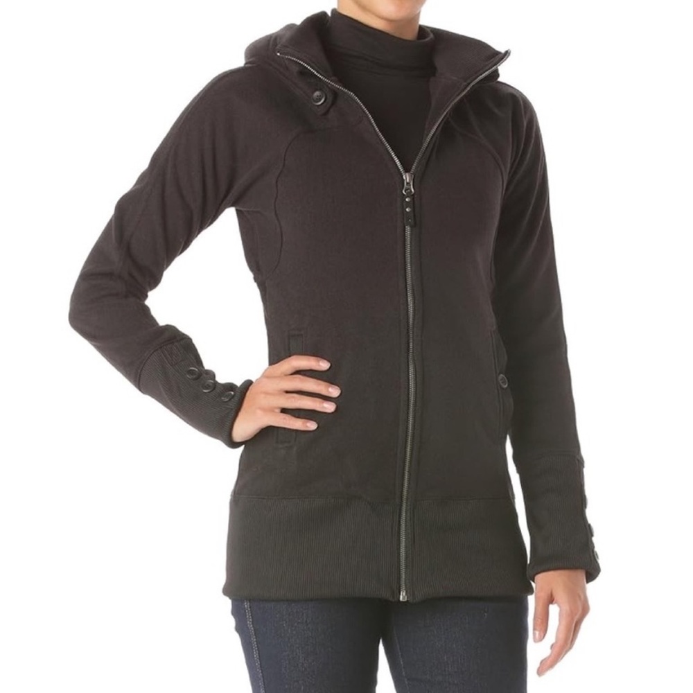 BURTON WB Minx Fleece Full Zip Up S Hooded Jacket Layer Snowboarding Après Ski